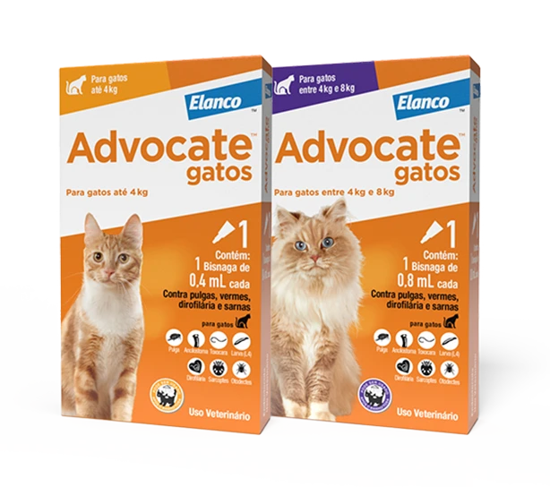 Embalagem de Advocate Gatos