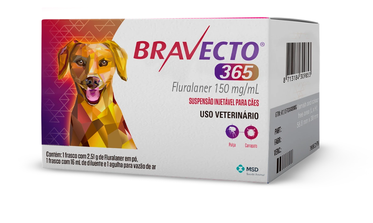 Embalagem de Bravecto 365