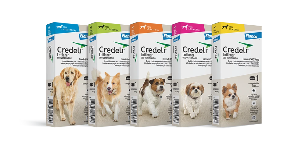 Embalagem de Credeli Cães