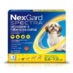 Embalagem de NexGard Spectra — apresentação ilustrada