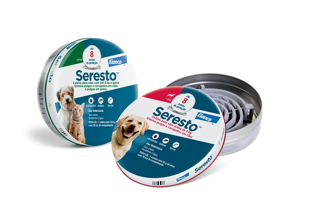 Embalagem de Seresto