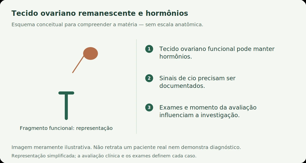 Esquema conceitual: Cadela ou gata castrada voltou ao cio: pode ser síndrome do ovário remanescente?