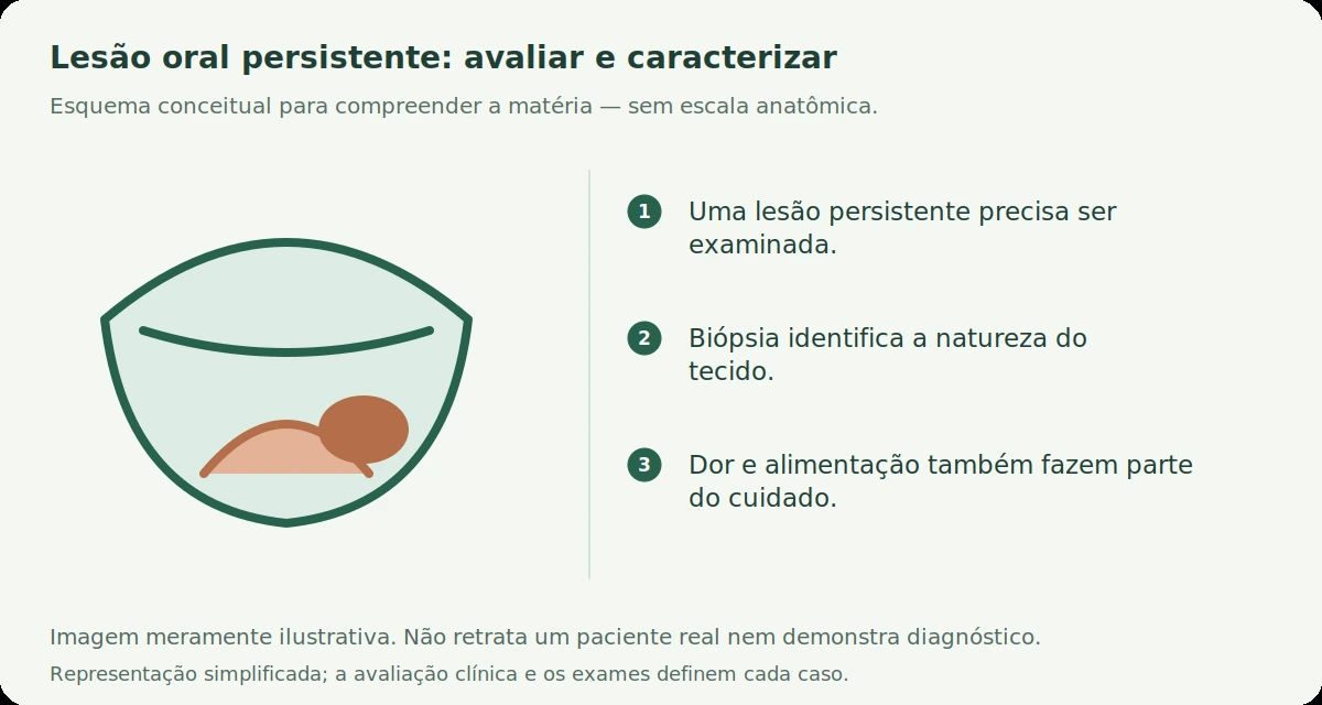 Esquema conceitual: Carcinoma espinocelular oral no gato: uma ferida na boca pode ser mais que um problema dentário?