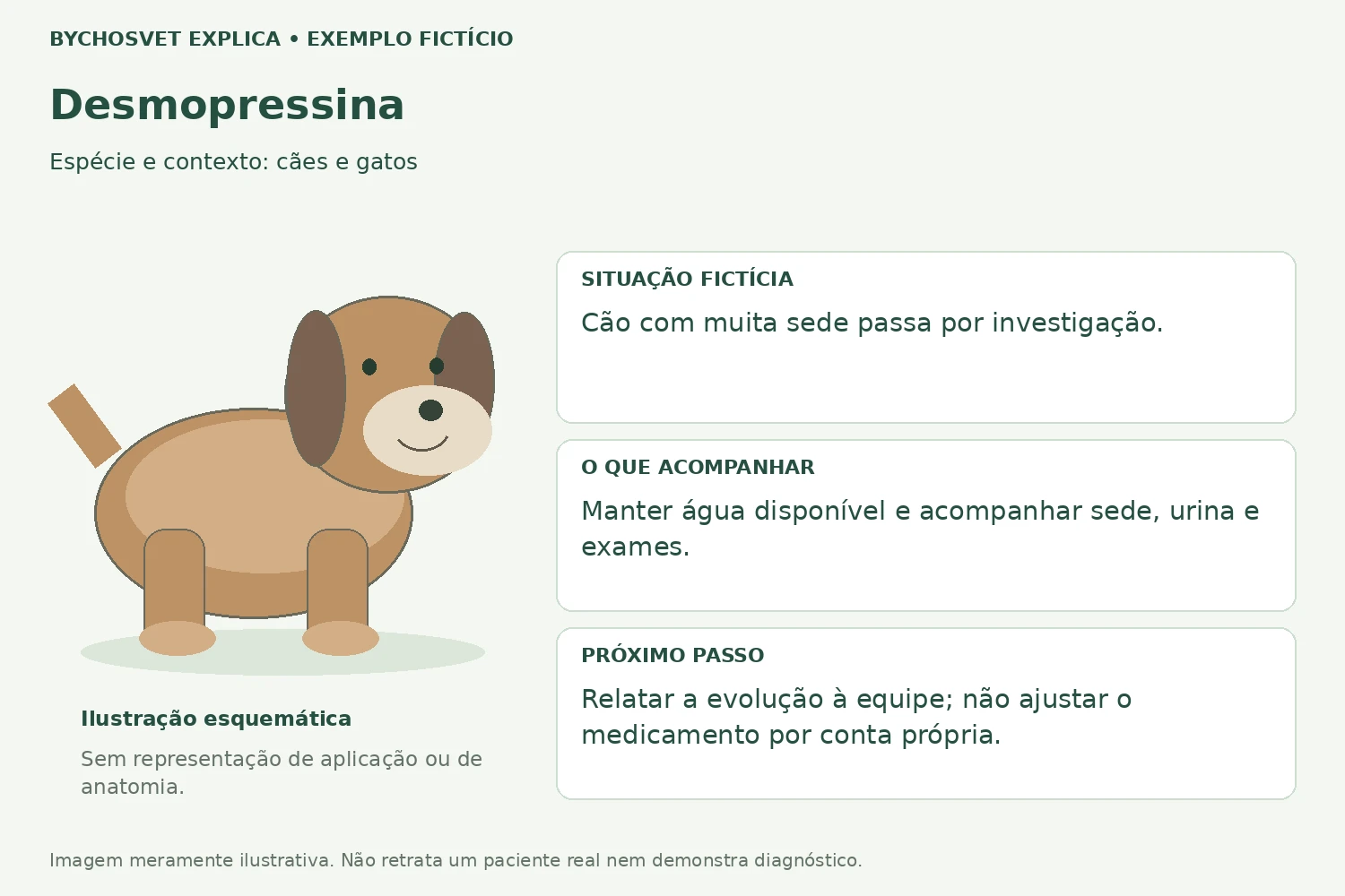 Exemplo fictício de acompanhamento com Desmopressina