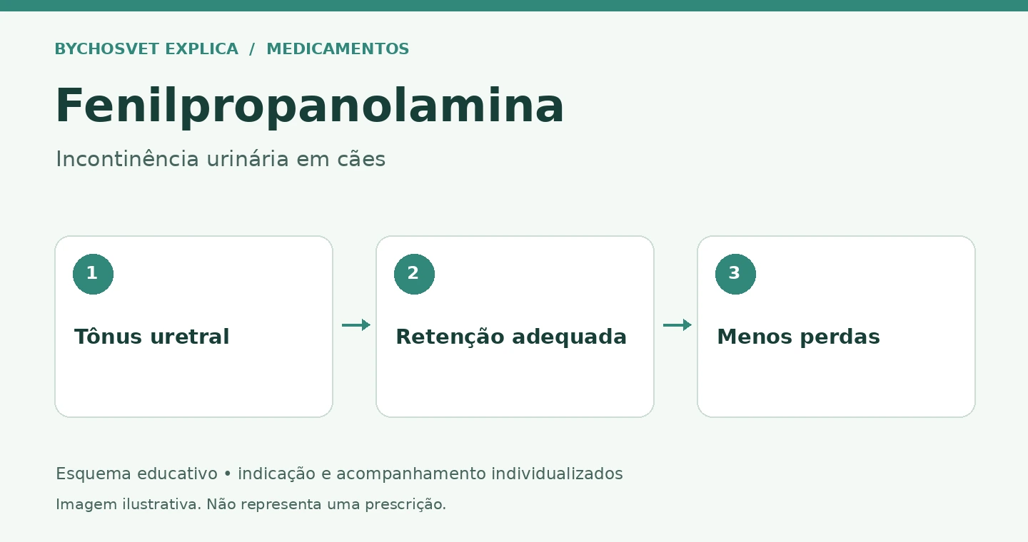 Fenilpropanolamina: Tônus uretral, Retenção adequada, Menos perdas