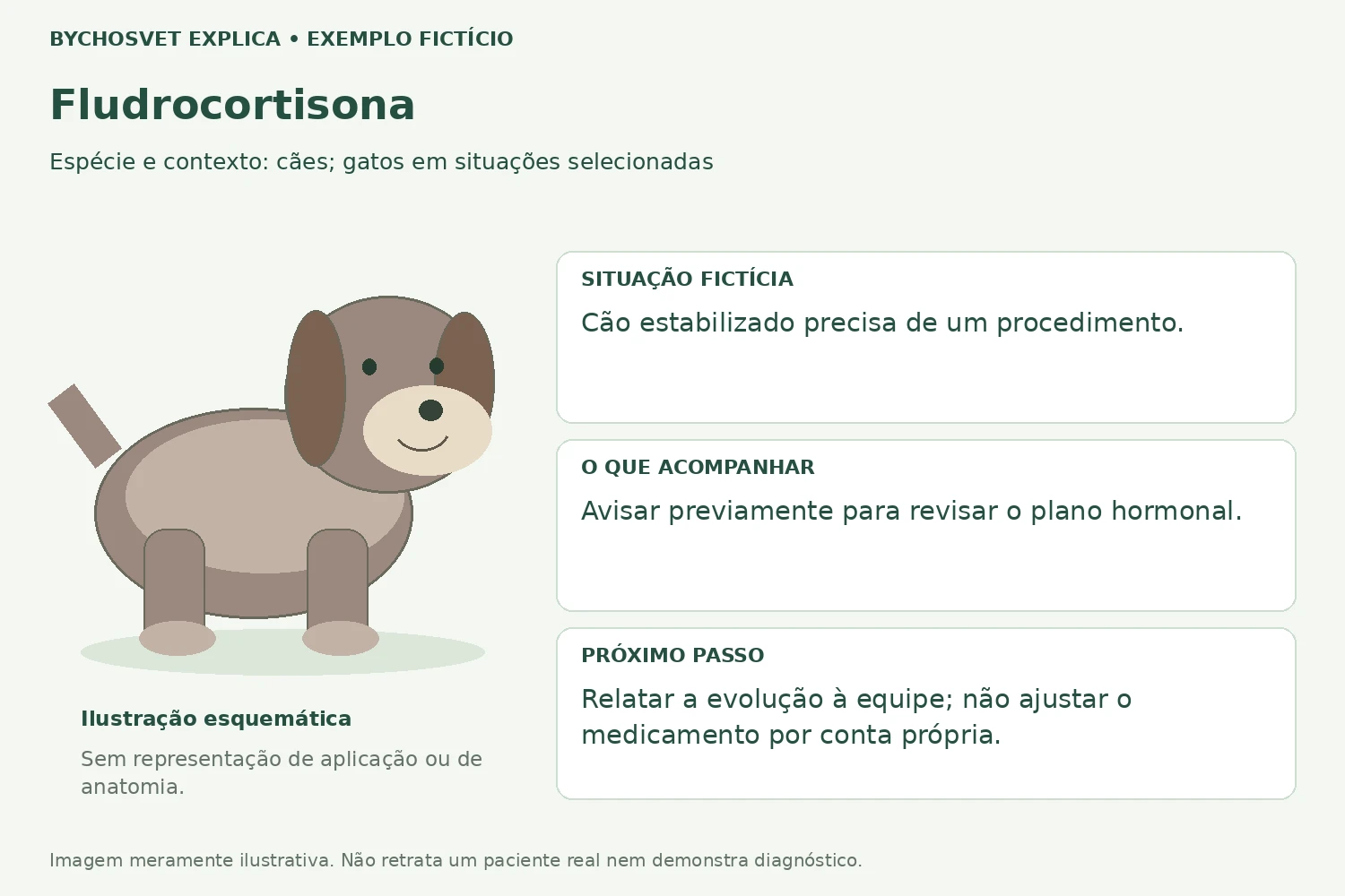 Exemplo fictício de acompanhamento com Fludrocortisona