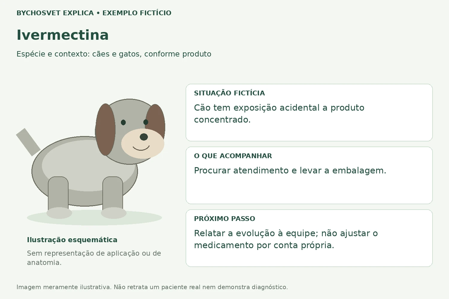 Exemplo fictício de acompanhamento com Ivermectina