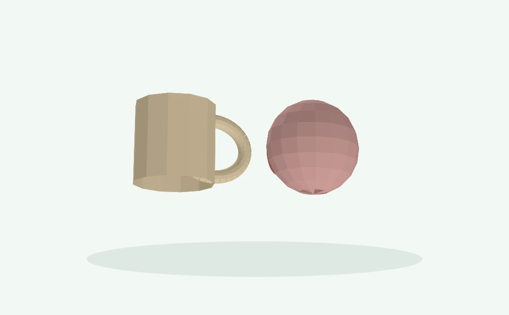 Modelo 3D esquemático: Fontes de cafeína e efeitos sistêmicos