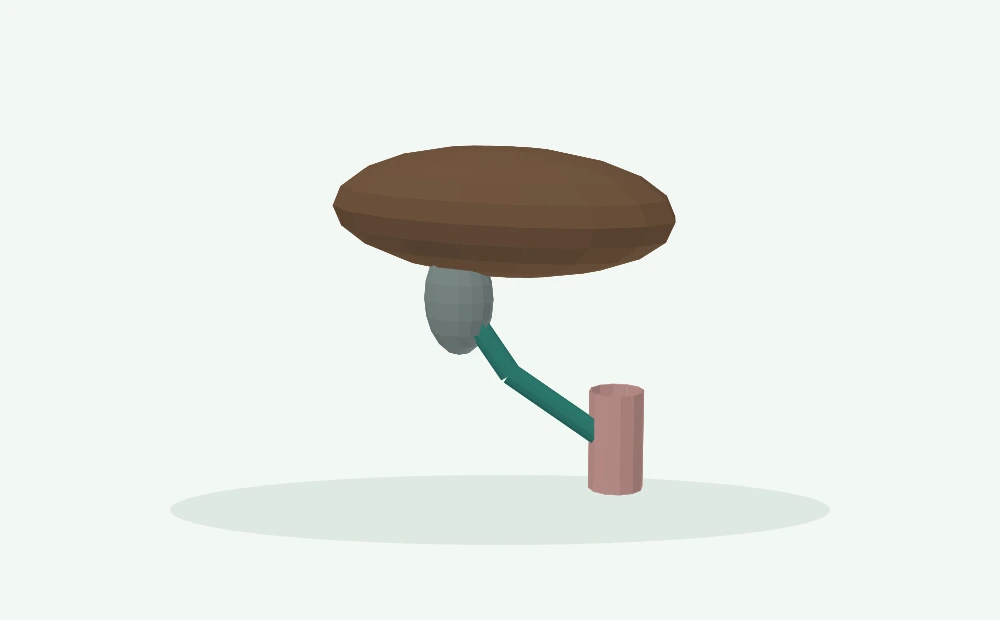 Modelo 3D esquemático: Bile e coloração intestinal