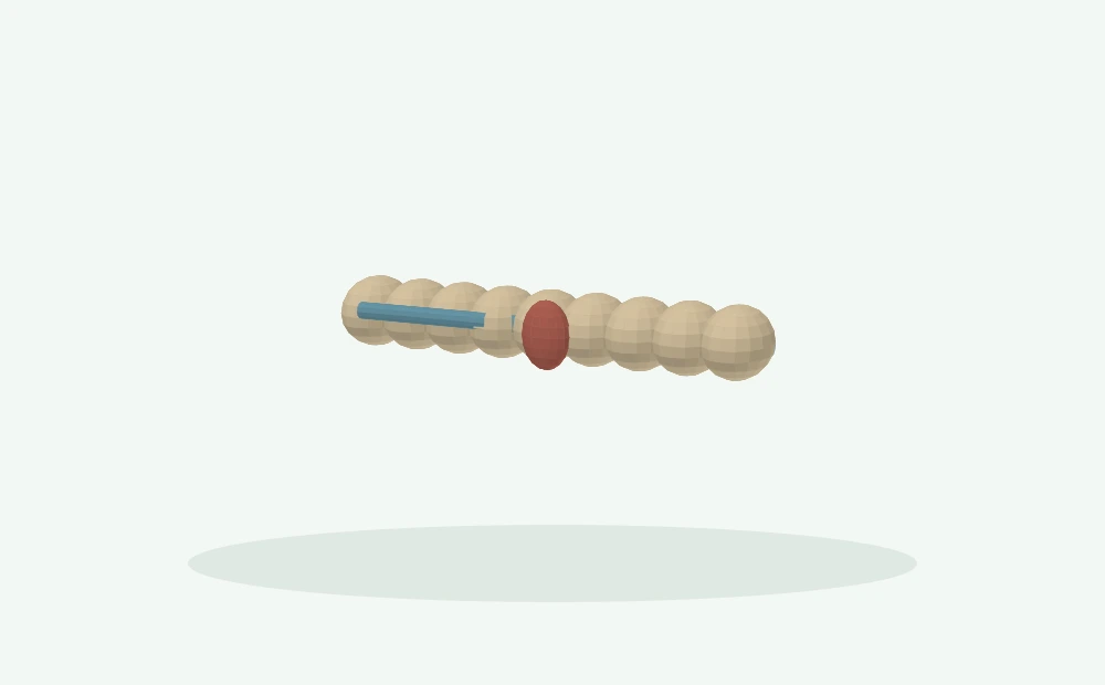 Modelo 3D esquemático: Coluna, postura e dor ao movimento