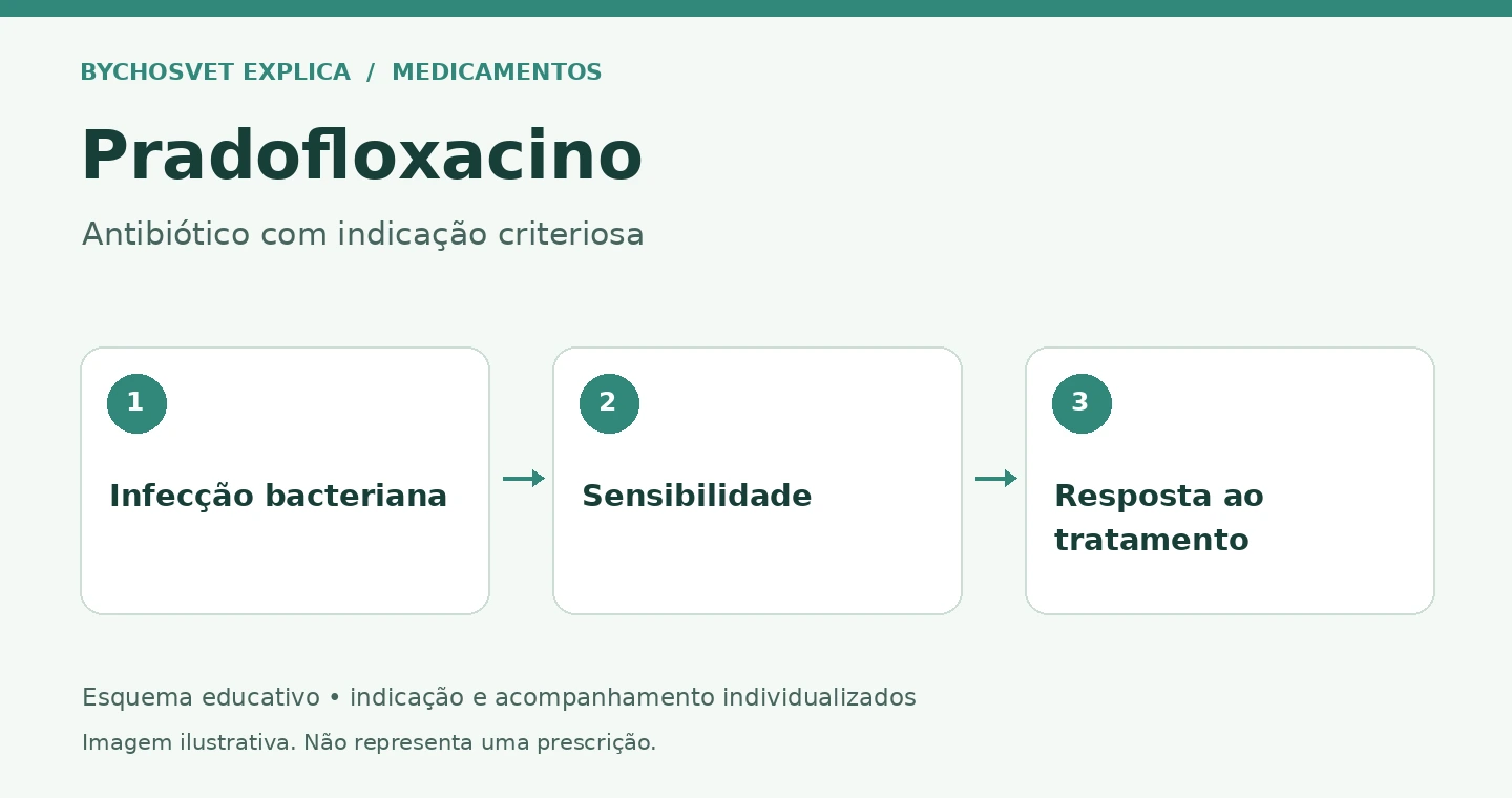 Pradofloxacino: Infecção bacteriana, Sensibilidade, Resposta ao tratamento